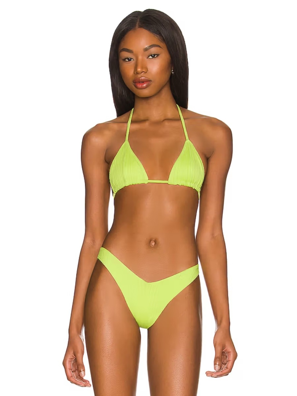 NWT Frankie’s Bikinis Enzo plisse dip front bikini bottoms size XL